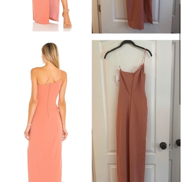 Nookie Lust One Shoulder Gown Sz XS in Salmon Revolve - Picture 2 of 7